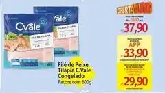 Atacadão C-vale - filé de peixe tilápia oferta