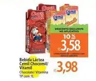 Atacadão Cemil - bebida láctea chocomil/vitamil oferta