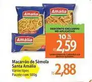 Atacadão Amália - macarrão de sêmola santa oferta