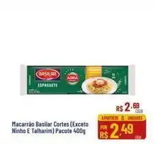 Max Atacadista Basilar - macarrão cortes (exceto ninho e talharim) oferta