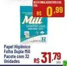 Max Atacadista Mili - papel higiênico folha dupla pacote com 32 unidades oferta