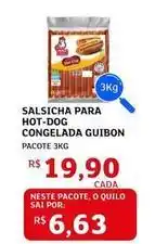 Assaí Atacadista Guibon - salsicha para hot-dog congelada oferta
