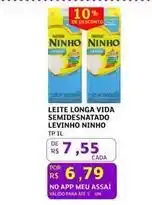 Assaí Atacadista Nestlé - leite longa vida semidesnatado ninho oferta