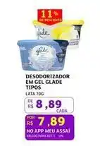 Assaí Atacadista Glade - desodorizador em gel tipos oferta