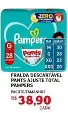 Assaí Atacadista Pampers - fralda descartável pants ajuste total oferta