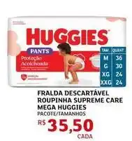 Assaí Atacadista Huggies - fralda descartável roupinha supreme care mega oferta