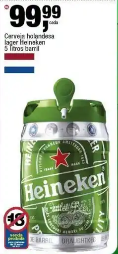 Frangolândia Cerveja holandesa lager Heineken Barril oferta