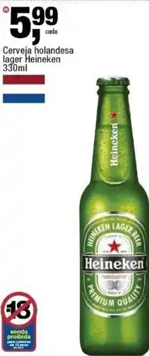 Frangolândia Cerveja holandesa lager Heineken oferta