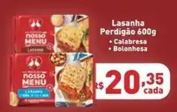 Supermercados Pague Menos Lasanha Perdigão oferta