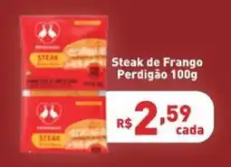 Supermercados Pague Menos Steak de Frango Perdigão oferta