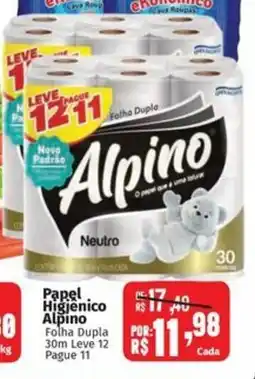 Supermercados Mateus Papel Higiênico Alpino oferta