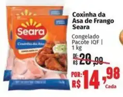 Supermercados Mateus Coxinha da Asa de Frango Seara oferta