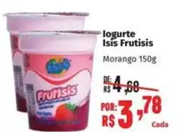 Supermercados Mateus logurte Isis Frutisis Morango oferta