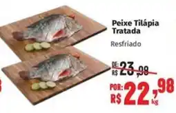Supermercados Mateus Peixe Tilápia Tratada Resfriado oferta