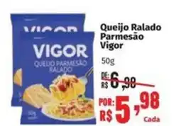 Supermercados Mateus Queijo Ralado Parmesão Vigor oferta
