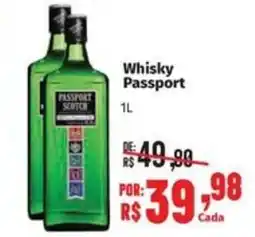 Supermercados Mateus Whisky Passport oferta