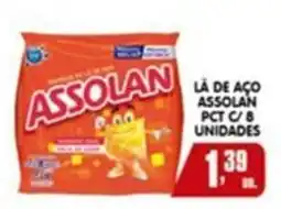Higa's Supermercado Lã de aço assolan oferta