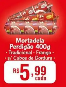 Supermercados Pague Menos Mortadela Perdigão oferta