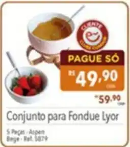 Supermercados Condor Conjunto para Fondue Lyor oferta
