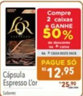 Supermercados Condor Cápsula Espresso L'or oferta