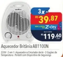 Supermercados Condor Aquecedor Britânia AB1100N oferta