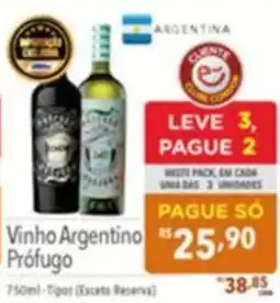 Supermercados Condor Vinho Argentino Prófugo oferta