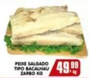 Higa's Supermercado Peixe salgado tipo bacalhau zarbo oferta