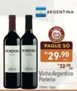 Supermercados Condor Vinho Argentino Porteño oferta