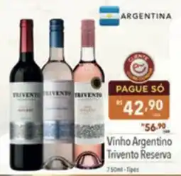 Supermercados Condor Vinho Argentino TriventO Reserva oferta