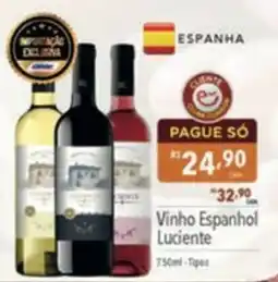 Supermercados Condor Vinho Espanhol Luciente oferta