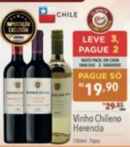 Supermercados Condor Vinho Chileno Herencia oferta
