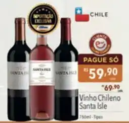 Supermercados Condor Vinho Chileno Santa Isle oferta