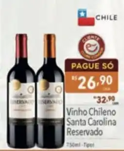 Supermercados Condor Vinho Chileno Santa Carolina Reservado oferta