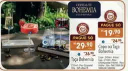 Supermercados Condor Copo ou Taça Bohemia oferta