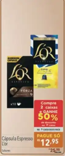 Supermercados Condor Cápsula Espresso L'or oferta