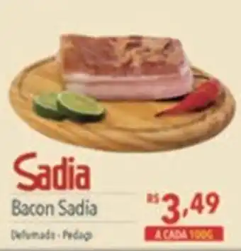 Supermercados Condor Bacon Sadia oferta