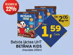 Cometa Supermercados Bebida láctea UHT BETÂNIA KIDS chocolate oferta
