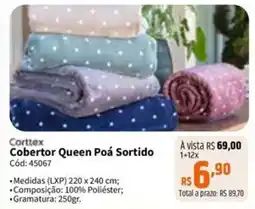 Deltasul Corttex Cobertor Queen Poá Sortido oferta