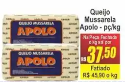 Serrano Supermercado Queijo Mussarela Apollo oferta