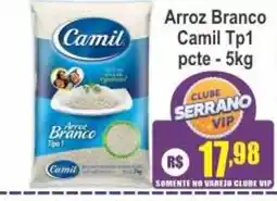 Serrano Supermercado Arroz Branco Camil Tp1 oferta