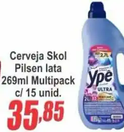 Serrano Supermercado Cerveja Skol Pilsen lata oferta