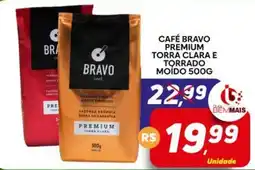 Supermercado Bem Barato Café bravo premium torra clara e torrado moído oferta