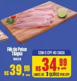 Supermercados Mateus File de Peixe Tilápia Natural oferta