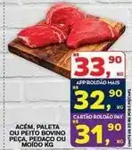 Roldão Bovino - acém, paleta ou peito bovino peca, pedaco ou moido oferta