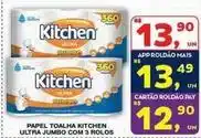 Roldão Kitchen - papel toalha ultra jumbo com 3 rolos oferta