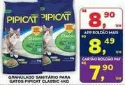 Roldão Pipicat - granulado sanitário para gatos classic 4kg oferta