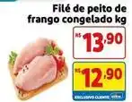 Mercado Extra De - filé de peito de frango congelado oferta