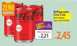 Atacadão Coca-cola - refrigerante sem açúcar lata com 220ml oferta