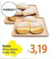 Atacadão Sonho - varios sabores oferta