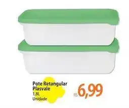 Atacadão Plasvale - pote retangular oferta
